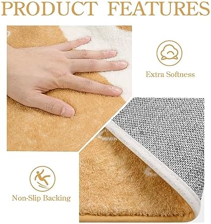 Lahome Boho Long Bathroom Rugs - 2x7 Rug Lightweight Washable Non-Slip