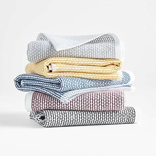 Realm 17" x 27" 100% Cotton Kitchen Towel (4 Pack) | Dobby Textured