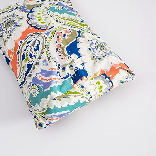 YuHeGuoJi Paisley Pillow Cases Set of 2 King 100% Cotton Boho Floral