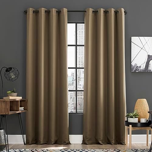 Sun Zero Soho 2-Pack Energy Saving Noise Reducing Blackout Grommet