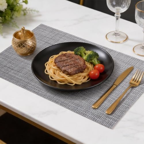 Timeet Placemats Set of 8, Heat Resistant Non-Slip Place Mats, Durable