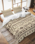 LooPoP Duvet Cover Set Queen SizeBoho Geometric Comforter Sets