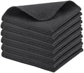 PurpleEssences Solid Kitchen Cloths, Dish Cloth 12x12 Set of 6