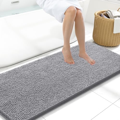 Arotive Bathroom Rugs 59x20, Soft Absorbent Shaggy Chenille Bath Rugs
