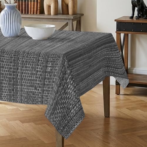 Grey Tablecloths 60" x 120”, Country Vintage Minimalist Solid Color