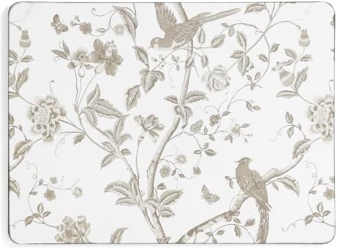 Laura Ashley Cork Placemats, 16 x 12-inch, Set of 4, Summer Palace