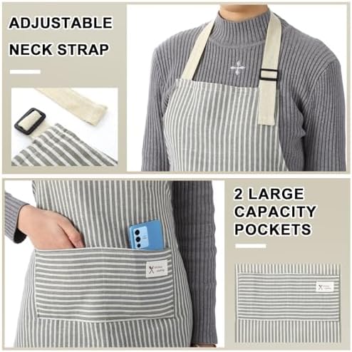 Janmercy 24 Pcs Aprons for Women Men