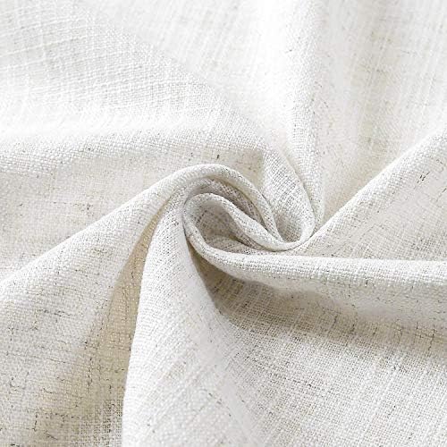 Macochico Faux Linen Curtain for Bedroom 50 W x 63 L Inch Drapes Panel