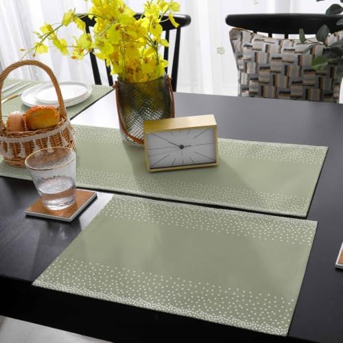 Speckled Grain Table Runner and Placemats Set of 6 Gradient Fade Soft