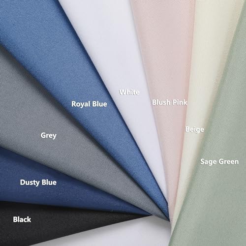 OVZME Zora Grey Shower Curtain for Bathroom, Fabric Shower Curtain