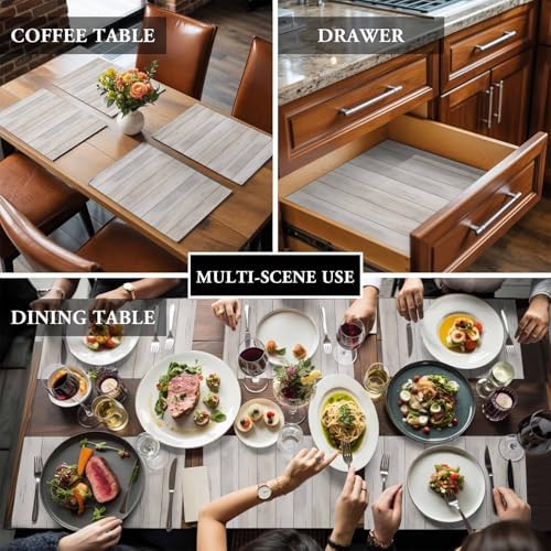 Placemats Set of 6, Beige Cotton Linen Place Mats, Farmhouse Simple