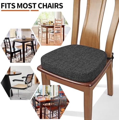 SINOSSO Thickened 2.5" Dining Chair Cushion, Soft Blended High Density