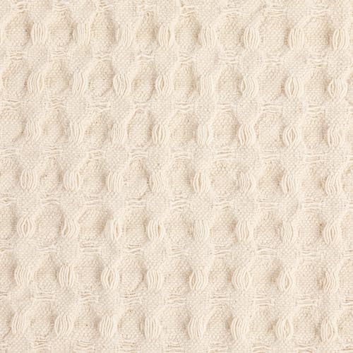 Bloomingville Cotton Waffle Weave Tea Towel, Cream