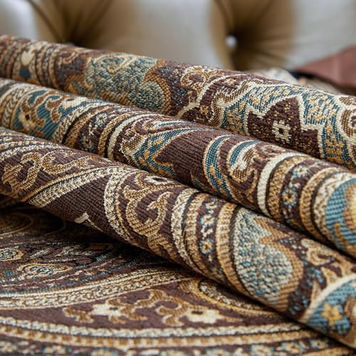 Luxury Vintage Design Table Runner 90 inches Long Embroidery Jacquard