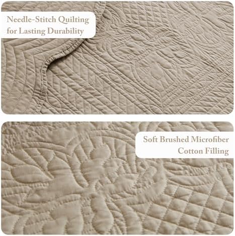 Madison Park Cottage Cotton Coverlet Set, 3-Piece King/Cal King Quilt