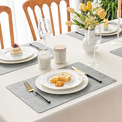 Romanstile Vinyl Placemats Set of 8 + Set of 12 - Heat Resistant Place