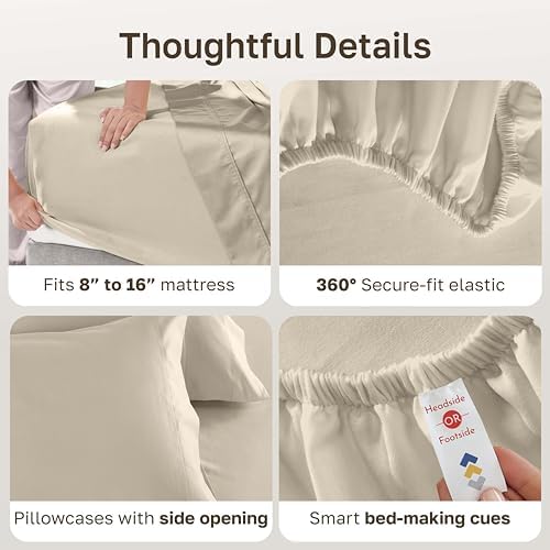 California Design Den 600 Thread Count Cotton Full Size Sheet Sets