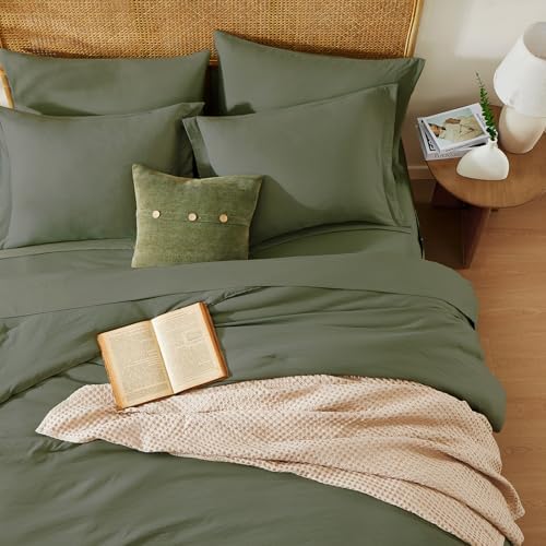 Queen Comforter Set-7 Pieces Soft Prewashed Bed in a Bag Queen Bedding
