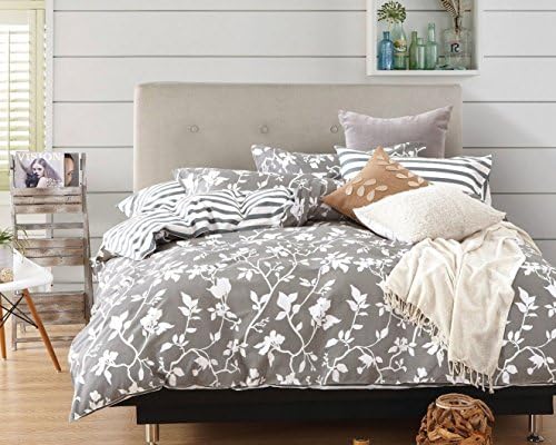 Swanson Beddings Leafy Vines 3-Piece 100% Cotton Bedding Set: Duvet