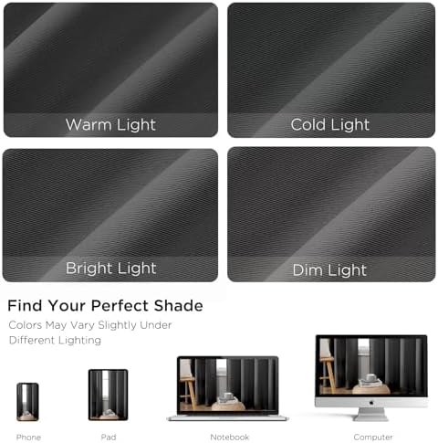 CUCRAF Blackout Curtains 63 inches Long 2 Panels Set for Bedroom