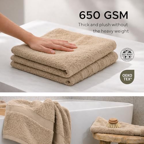 Veteran Textile LLC- 6 Pieces - Turkish Cotton - Luxury Towel Set for