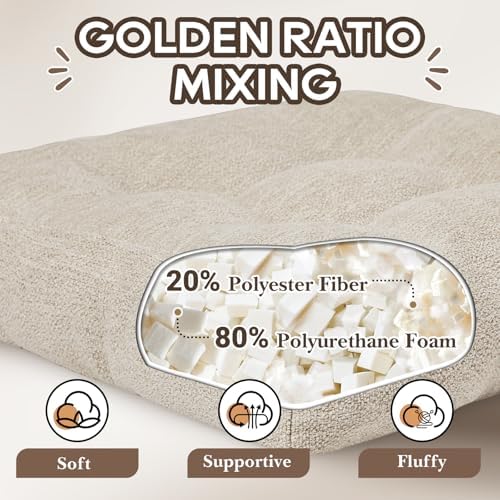 Basic Beyond Chair Cushions for Dining Chairs, Non-Slip Chair Pads