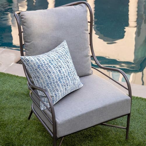 DYTXIII Pack of 2 Outdoor Waterproof Pillow Covers ONLY, 18"x18"