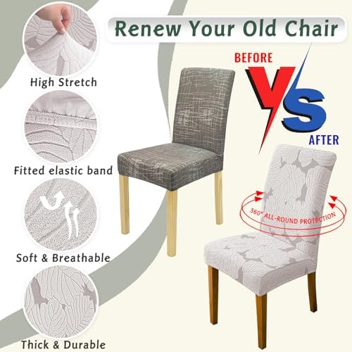 Dining Room Chair Covers Set of 4 Stretch Spandex Kitchen Chair