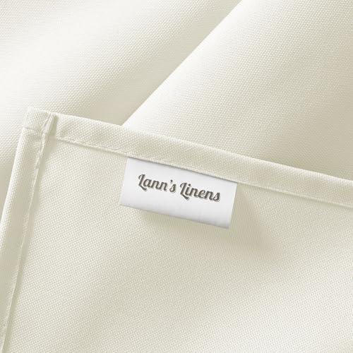 Lann's Linens 10 Pack 60 x 102 Inch Rectangular Tablecloth, Washable