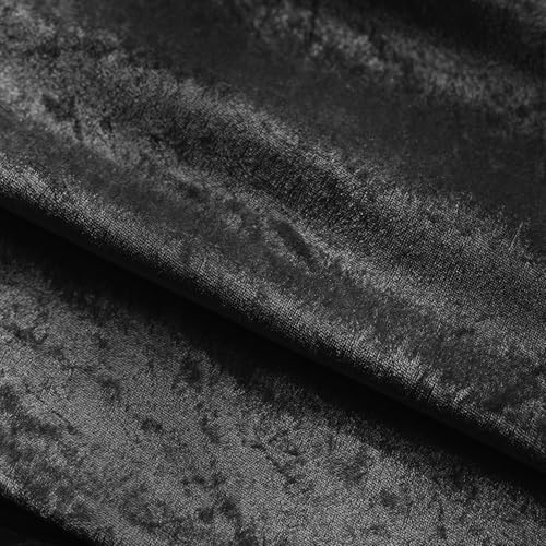 NiNi ALL Black Velvet Throw Pillow Covers 18x18 Set of 2 Sofa Couch