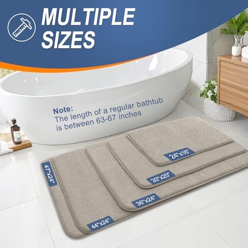 OLANLY Thick Memory Foam Bathroom Rug 30x20, Absorbent Bath Mat, Warm