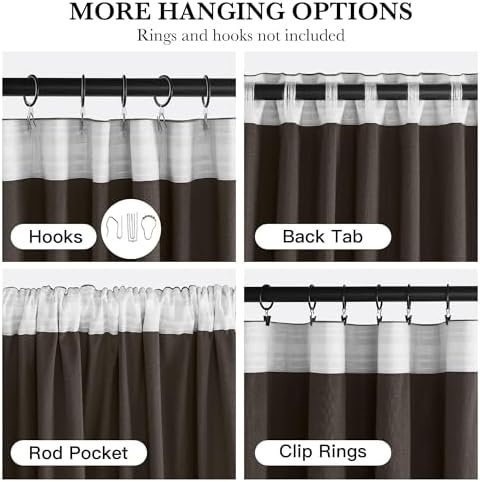 NICETOWN Taupe Velvet Curtains 120 Inch Length for Sliding Door 2