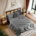 100% Egyptian Cotton Sheet Set 4 Pcs, 1200 TC, 16” Deep Pocket Sheet