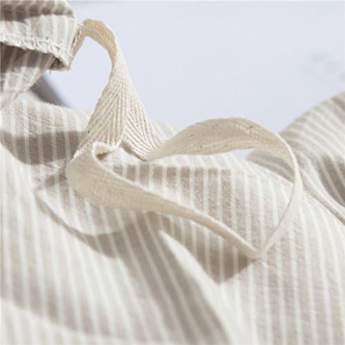 2-Piece 100% Washed Cotton Duvet Cover Simple Style Bedding Set with