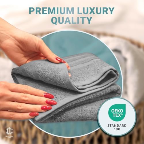 CORE 8-Piece Cotton Towel Set for Bathroom | Value Pack, Soft