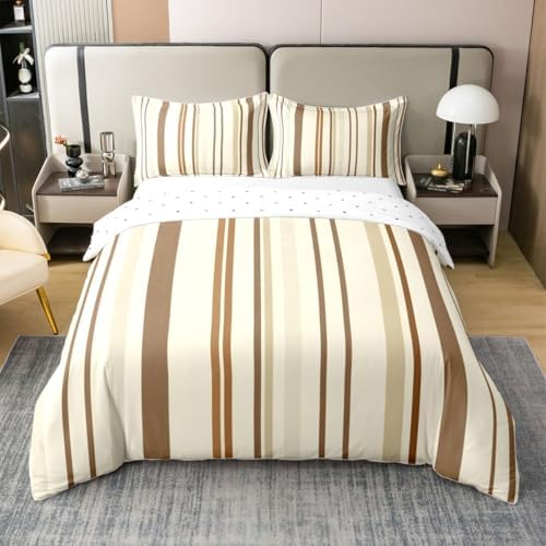 Homewish Geometric Stripes Kids Bedding Set King Size Cover 100%