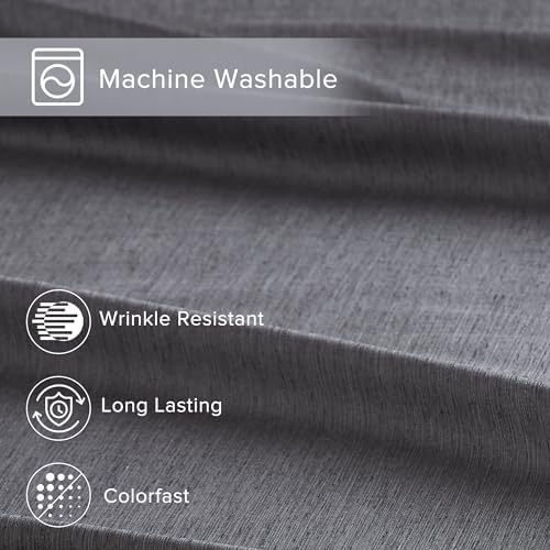 Comfort Spaces Twin XL Sheet Set 3pcs, Rayon Derived from Bamboo, Dark