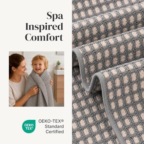 Modern Threads 6 Piece Bath Towel Set – Bathroom Towel Set with 2 Bath