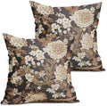 Vintage Floral Pillow Covers 22X22 Inch Set of 2 Boho White Flower