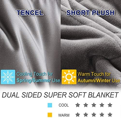 OMYSTYLE Queen Size Weighted Blanket 80''x87''(30lbs, Double-Sided)
