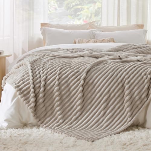 299gsm Super Soft Cozy Flannel Fleece Throw Blanket for Bed Couch