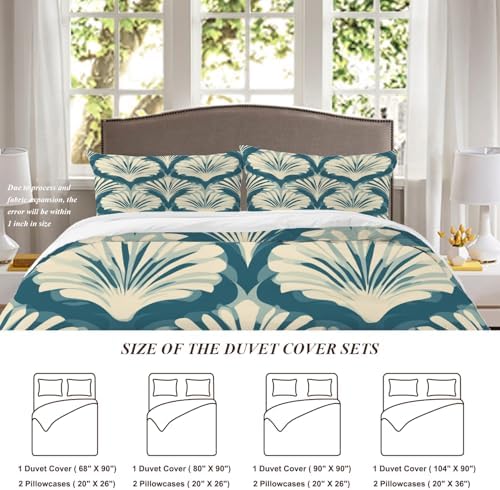 Shrahala Interior Home Aesthetic 100% Cotton Duvet Cover Set King