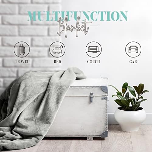 Elegant Comfort Throw Blanket, Reversible Sherpa Flannel, Ultra-Soft