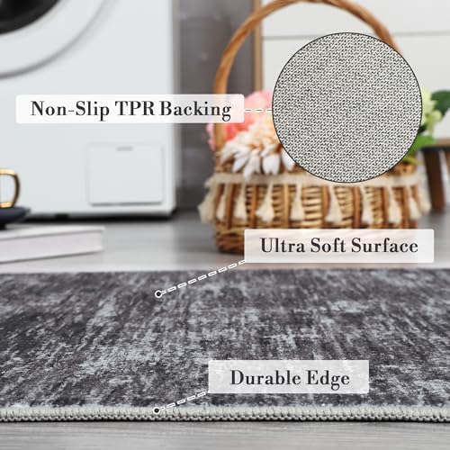 GarveeHome Bathroom Runner Rug 2x6 Machine Washable Area Rugs for