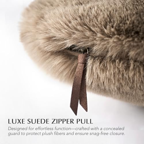 EVERGRACEHOME Luxury Soft Faux Chinchilla Fur Throw Blanket 60”x80”