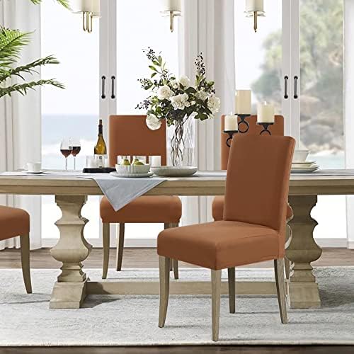 H.VERSAILTEX 100% Waterproof Dining Chair Covers Stretch Chair Covers