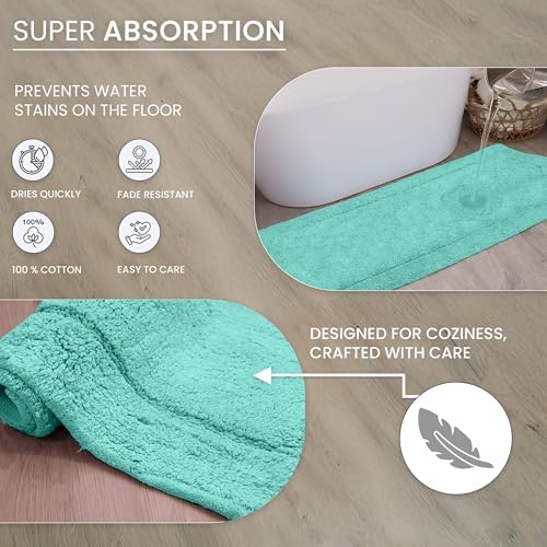 Home Weavers 100% Cotton Tufted Waterford Collection, Extra Soft and