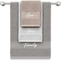 3 Piece Bath Towel Set Cotton Towels with Bath Hand Washcloth for