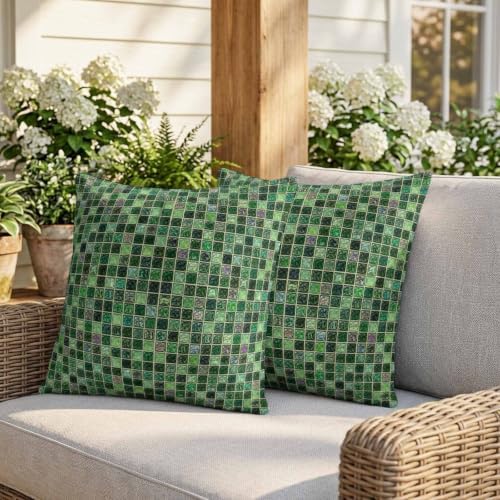 Pillow Covers 20x20 Set of 2, Abstract Geometric Square Throw Pillow