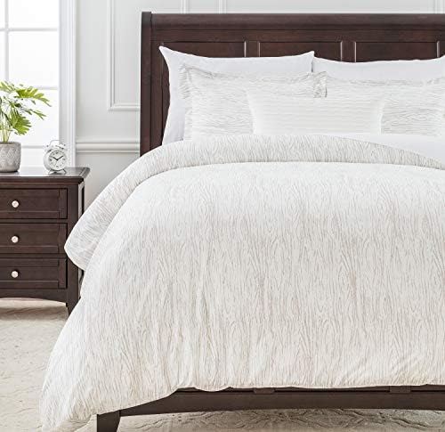 Chanasya Premium Woodgrain Duvet Cover Set - Duvet Cover (104” x 90”)